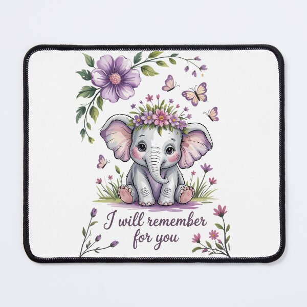 Item preview, Elephant I Will Remember For You Sunflower Alzheimer designed and sold by TrinaEspinoza.