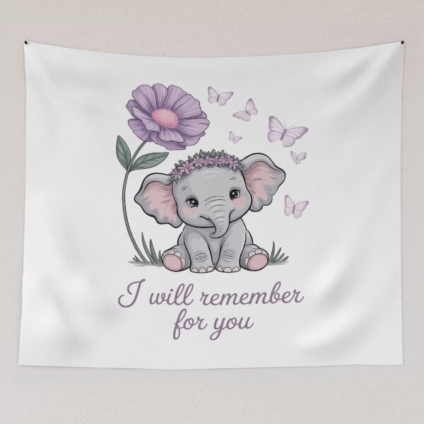 Item preview, Elephant I Will Remember For You Sunflower Alzheimer designed and sold by TrinaEspinoza.
