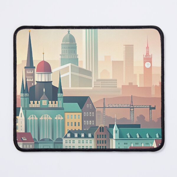Item preview, Minimalist skyline of Stuttgart designed and sold by paulrommer.