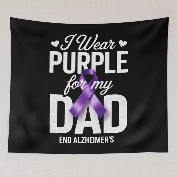 Item preview, End Alz Shirt I Wear Purple for My Dad, Alzheimers Awareness designed and sold by TrinaEspinoza.