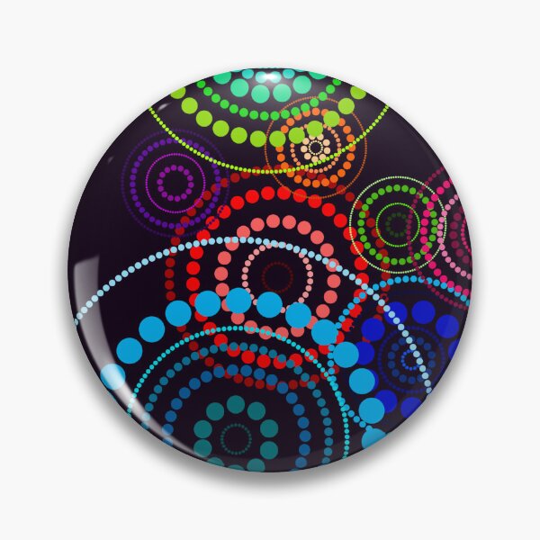 Item preview, Colorful circular dot art designed and sold by mellowmornings.