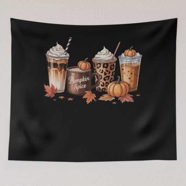 Item preview, Fall Coffee Pumpkin Spice Latte Iced Warm Cozy Autumn designed and sold by TrinaEspinoza.