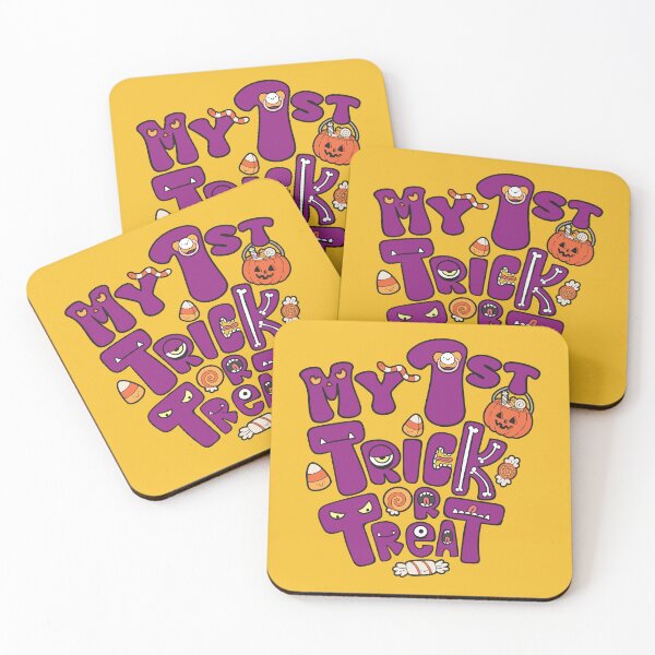 Item preview, My 1st Trick or Treat – Funny Retro Candy Halloween Baby Design designed and sold by chillaxcats.