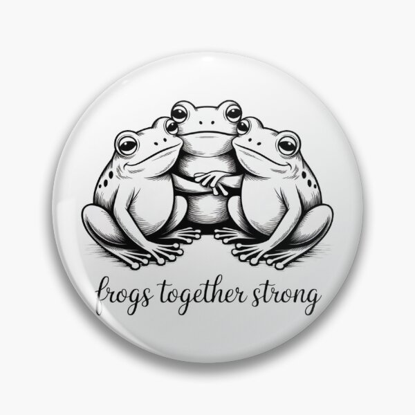 Item preview, Minimalist Frogs Together Strong Portland Line Art Tee designed and sold by WSPrintCrafter.