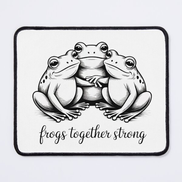 Item preview, Minimalist Frogs Together Strong Portland Line Art Tee designed and sold by WSPrintCrafter.