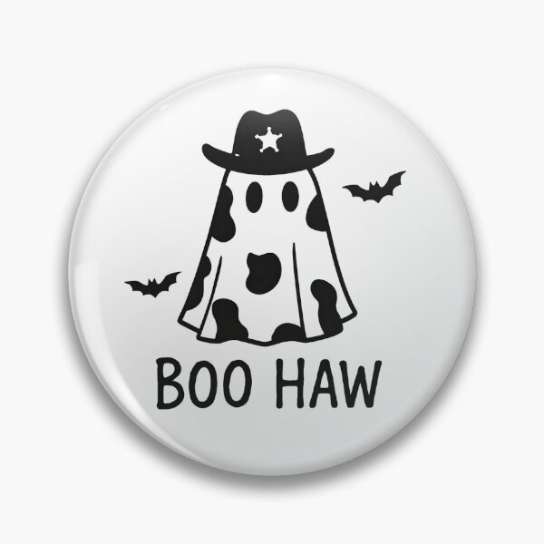Item preview, Boo Haw Ghost Cowboy Halloween Sticker designed and sold by FestivityFinds.