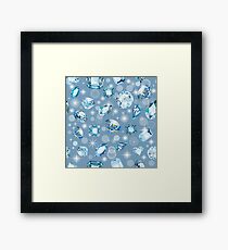 shiny gems of different cuts Framed Print