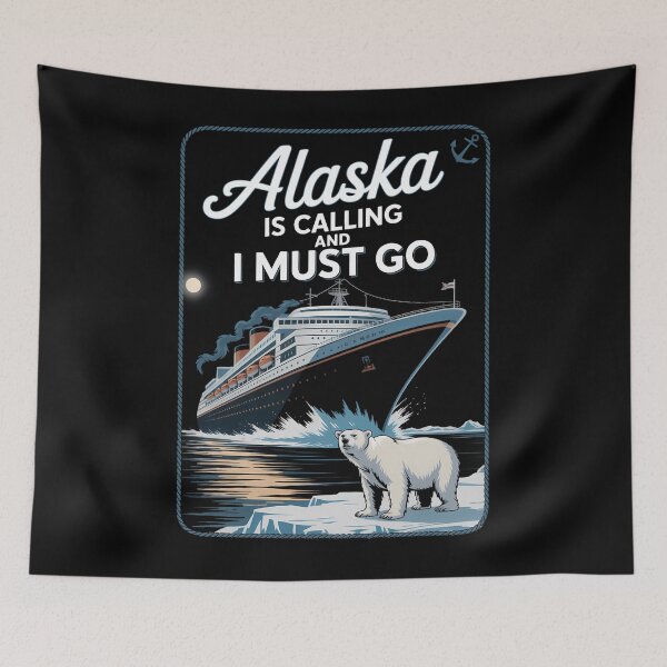 Item preview, Alaska is Calling and I Must Go designed and sold by HellD3vil-Art.