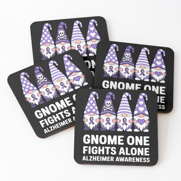 Item preview, Gnome One Fights Alone Alzheimer Awareness Purple Ribbon designed and sold by TrinaEspinoza.