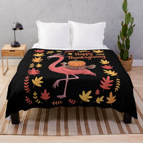 Item preview, Thanksgiving Day Flamingo Turkey Pumpkin Dish Dinner designed and sold by JonBarnes22.