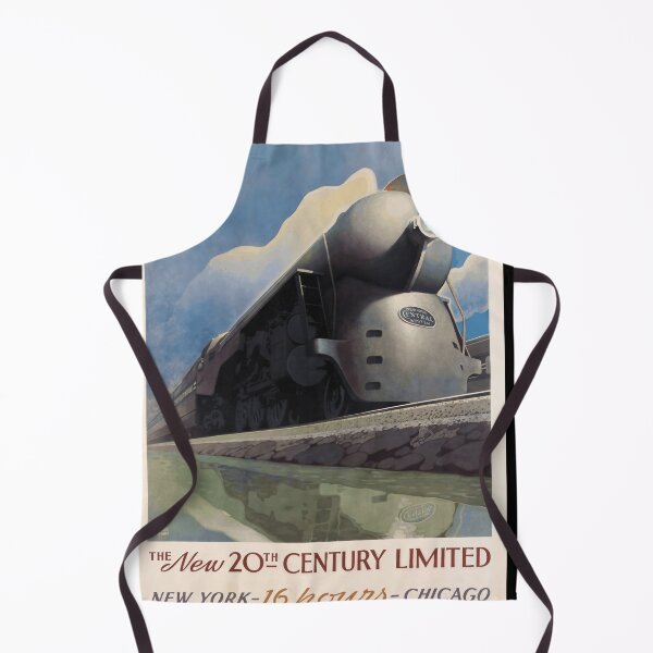 Item preview, Póster de tren vintage | Impresión artística limitada del siglo XX | Estilo art déco | Ferrocarril Central de Nueva York | Diseño aerodinámico designed and sold by artofuniverse.