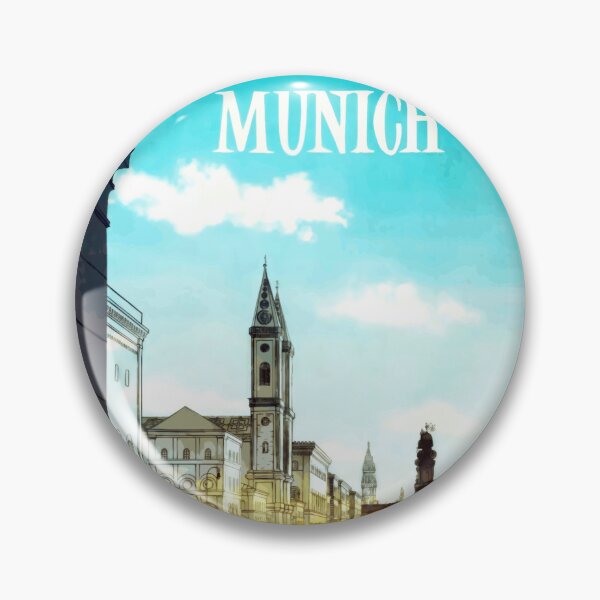 Item preview, Vintage Munich Travel Poster | Art Deco Style | Historical Architecture | Vibrant Cityscape Illustration | Retro Wall Art designed and sold by artofuniverse.
