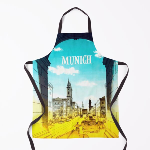 Item preview, Vintage Munich Travel Poster | Art Deco Style | Historical Architecture | Vibrant Cityscape Illustration | Retro Wall Art designed and sold by artofuniverse.