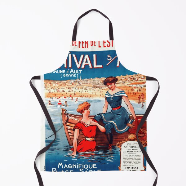 Item preview, Vintage Onival-sur-Mer Travel Poster | French Seaside Art Print | Retro Beach Decor & Nautical Theme | Early 20th Century Style designed and sold by artofuniverse.
