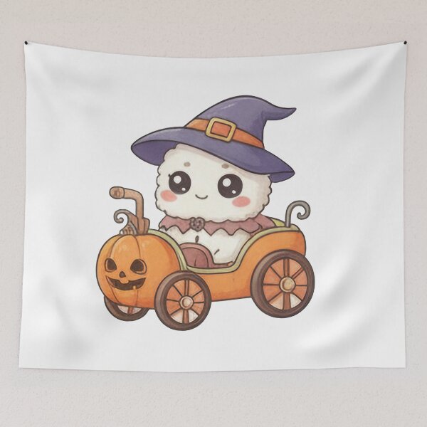 Item preview, Fluffy Witch in a Horse-Drawn Carriage designed and sold by LaiThaiPatterns.