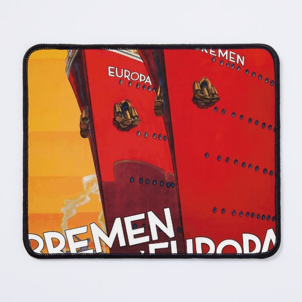 Item preview, Vintage 1929 Ocean Liner Poster | Art Deco Style | Bremen & Europa Launch | North German Lloyd | Bold Colors Typography designed and sold by artofuniverse.