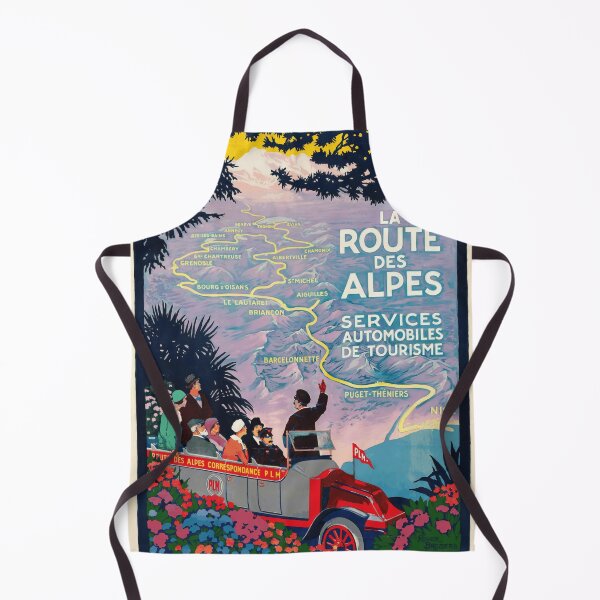 Item preview, Vintage Art Deco Travel Poster | La Route des Alpes | PLM Railway Scenic Adventure | Early 20th Century Tourism Art designed and sold by artofuniverse.