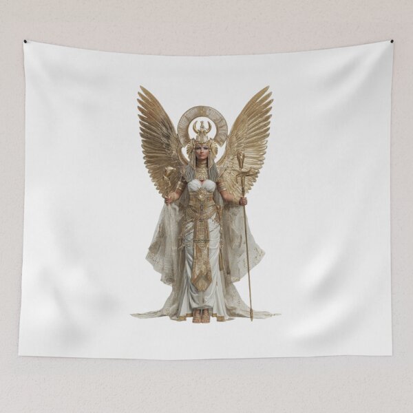 Item preview, Isis – Winged Egyptian Goddess of Light and Power designed and sold by AlexLineArt.