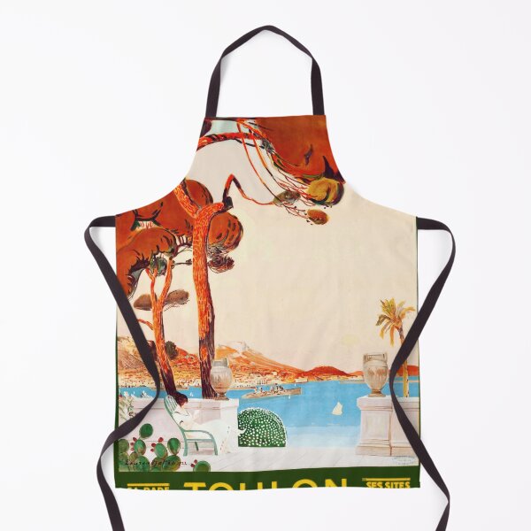 Item preview, Vintage Toulon Travel Poster | Art Deco Style | Mediterranean Coast | 20th Century Tourism | Splendid Harbor & Marvelous Sites designed and sold by artofuniverse.