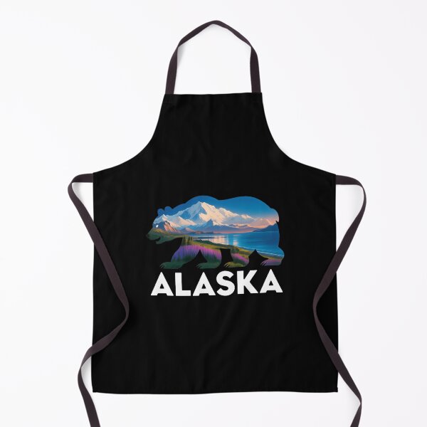 Item preview, Alaskan Bear with Wildflowers & Mountain Snow designed and sold by HellD3vil-Art.