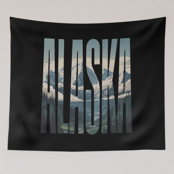 Item preview, Alaskan Snowy Mountain Alaska Day  Alaska designed and sold by HellD3vil-Art.
