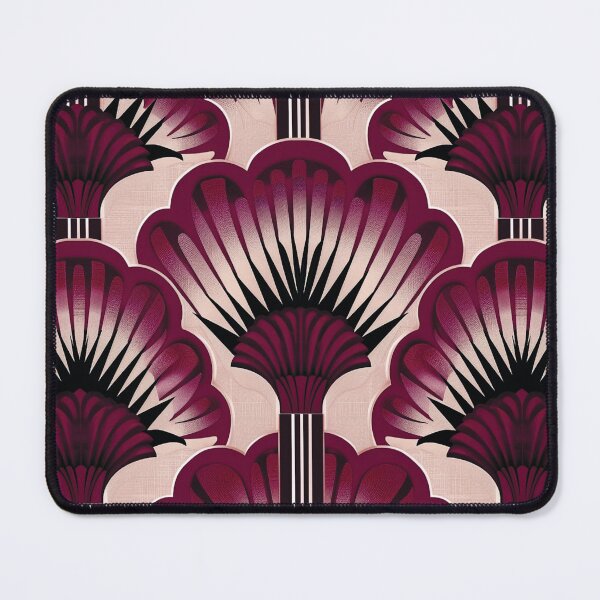 Item preview, Japanese Fans Print - Deep Burgandy designed and sold by Meeheemaha.