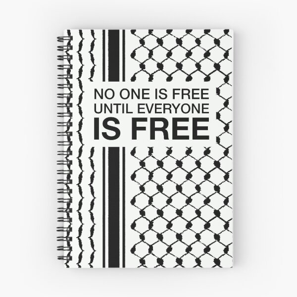 Item preview, No One Is Free Until Everyone Is Free with Freedom Palestinian Hatta Kufiya Pattern Design designed and sold by Hurriyyatee.