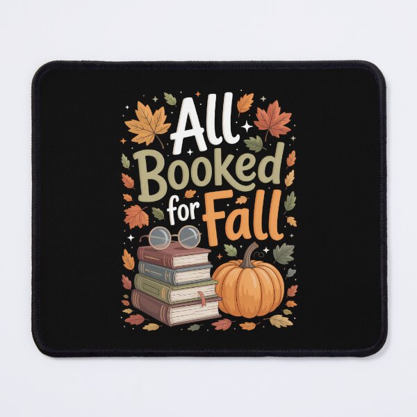 Item preview, All Booked for Fall Cozy Autumn Reading Lover designed and sold by HellD3vil-Art.