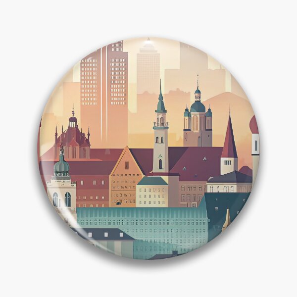 Item preview,  Minimalist skyline of Munich designed and sold by paulrommer.