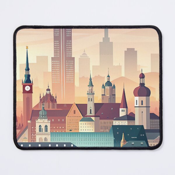 Item preview, Minimalist skyline of Munich designed and sold by paulrommer.