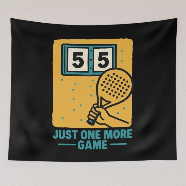 Item preview, Padel Just One More Game Funny Tennis designed and sold by LuminOrb.
