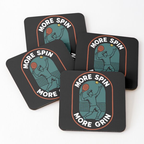 Item preview, Padel More Spin More Grin Funny Player designed and sold by LuminOrb.