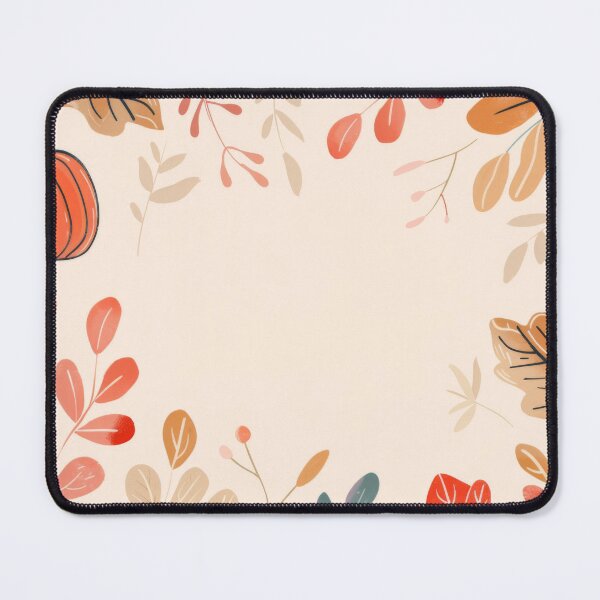 Item preview, Autumn leaves and pumpkins illustration with empty center, background, AI generated designed and sold by dvoevnore.