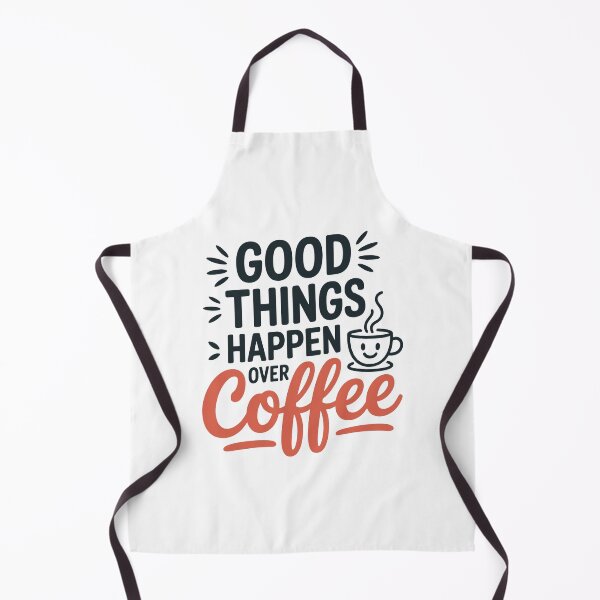 Item preview, Good Things Happen Over Coffee Lettering designed and sold by QuietBloom80.