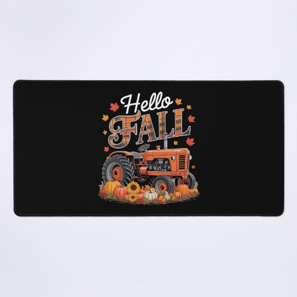 Item preview, Thanksgiving Fall Orange Plaid Autumn Pumpkins Tractor Lover designed and sold by JulienAureo.