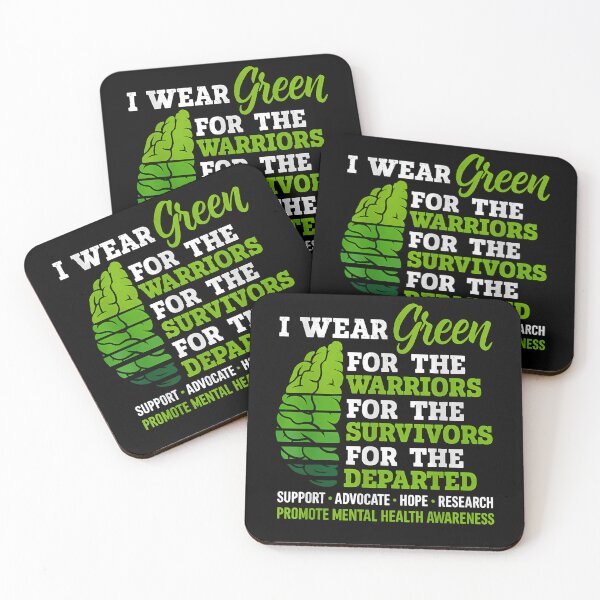 Item preview, I Wear Green For Mental Health Awareness Fight The Stigma designed and sold by TyraYoung.