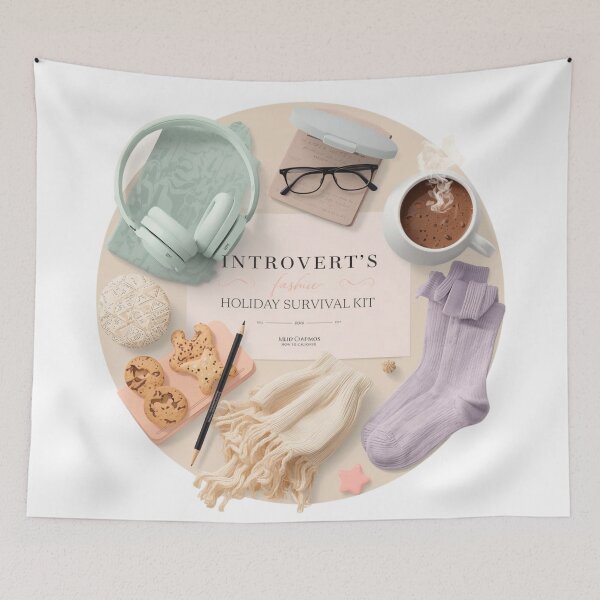 Item preview, Introvert’s Holiday Survival Kit – Cozy Christmas Aesthetic designed and sold by jelonkaa.