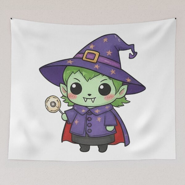 Item preview, Green Vampire Kid designed and sold by LaiThaiPatterns.