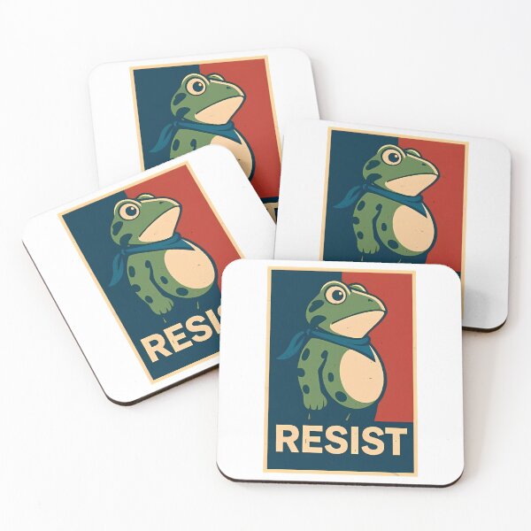 Item preview, Resist the Portland Frog  Retro designed and sold by SKULLS4INT.