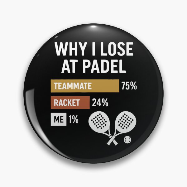 Artikelvorschau, Warum ich beim Padel-Teamkollegen verliere Racket Me lustig entworfen und verkauft von LuminOrb.