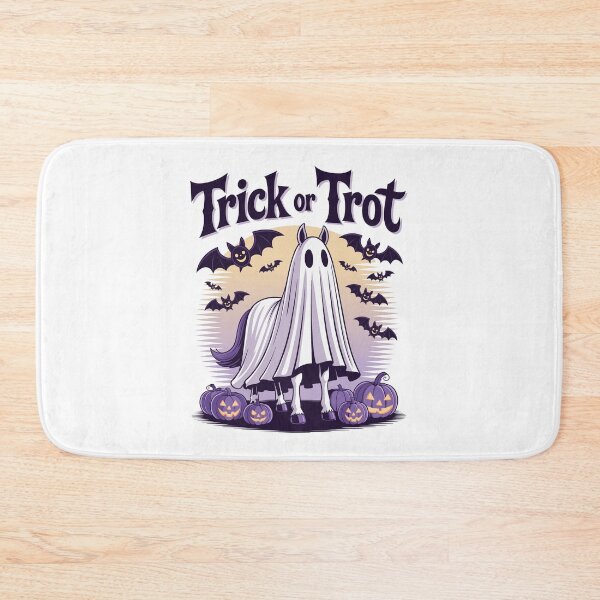 Item preview, Trick Or Trot Horse Lover Halloween Ghost Pumpkin Bat designed and sold by GregArtShop.