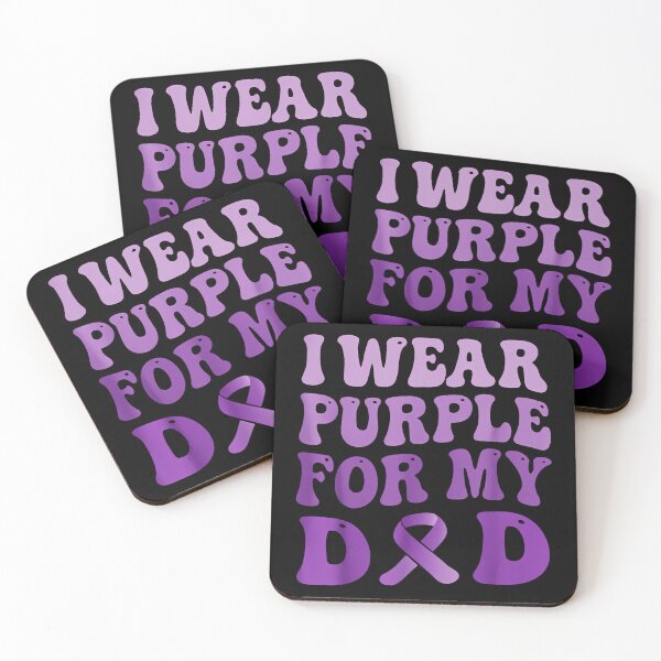 Item preview, I Wear Purple For My Dad Alzheimer's Awareness Son Daughter designed and sold by papertaless.