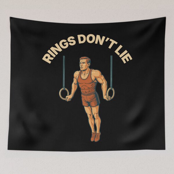 Item preview, Rings Don't Lie Calisthenics Fitness Gym Training designed and sold by LuminOrb.