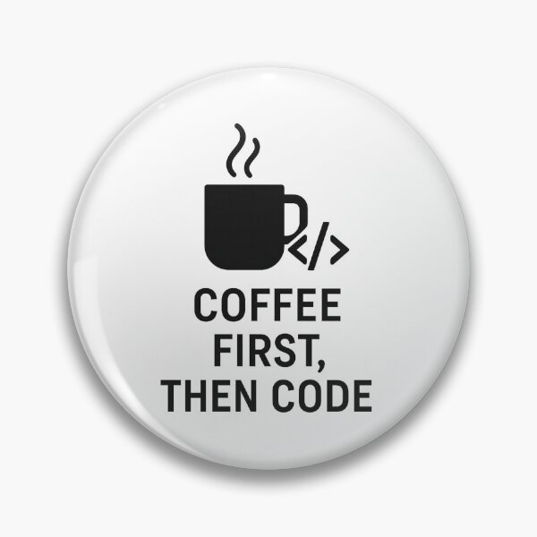 Artikelvorschau, Erst Kaffee, dann Code - Programmierer & Geek Humor T-Shirt Design entworfen und verkauft von Eric Nagel.