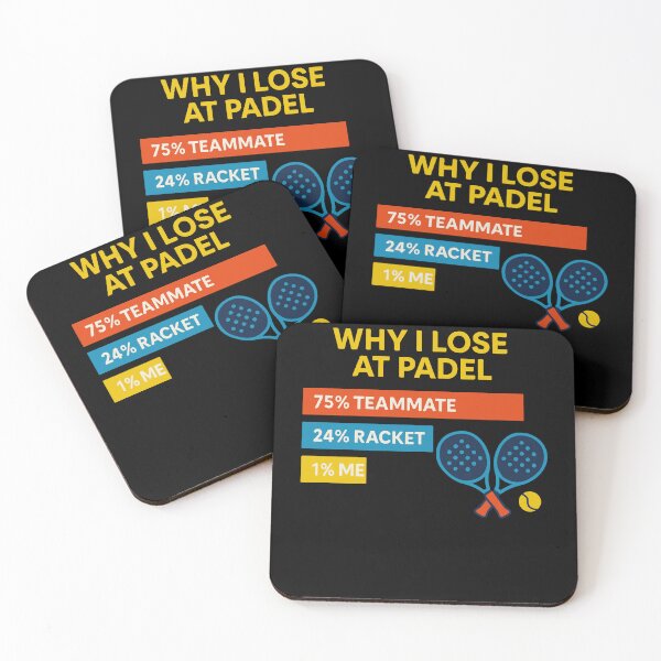Item preview, Why I Lose At Padel Funny Sport Graphic designed and sold by LuminOrb.
