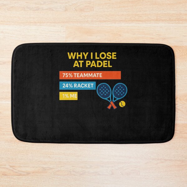 Item preview, Why I Lose At Padel Funny Sport Graphic designed and sold by LuminOrb.