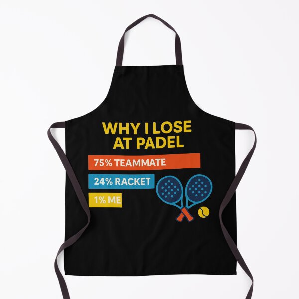 Item preview, Why I Lose At Padel Funny Sport Graphic designed and sold by LuminOrb.