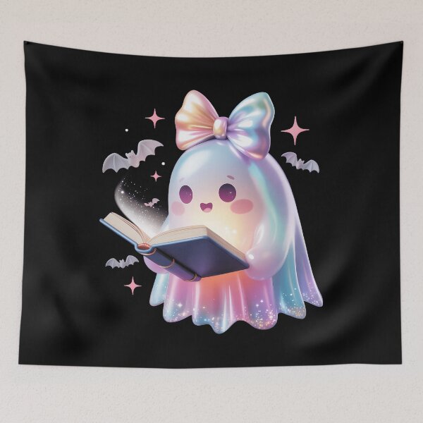 Item preview, Ghost Book Reading Boo Spooky Halloween Books Lover designed and sold by Moon-Ape.