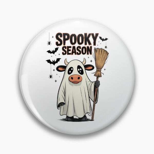 Item preview, Ghost Cow Halloween Animals Cow Lover Spooky Season designed and sold by Moon-Ape.