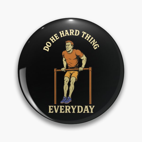 Item preview, Do He Hard Thing Everyday Workout Gym Calisthenics designed and sold by LuminOrb.